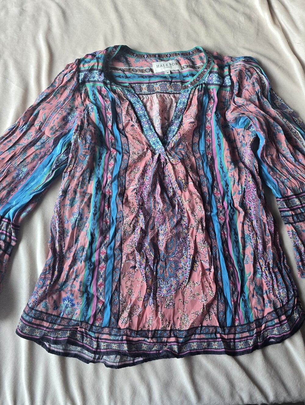 Hale Bob Boho Print blouse